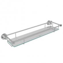 Perrin & Rowe U.6453APC - Holborn™ Wall Mount Glass Vanity Shelf