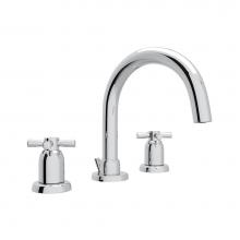 Perrin & Rowe U.3956X-APC-2 - Holborn™ Widespread Lavatory Faucet With C-Spout