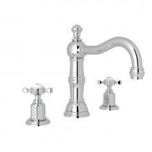 Perrin & Rowe U.3721X-APC-2 - Edwardian™ Widespread Lavatory Faucet With Column Spout