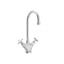 Perrin & Rowe U.4703X-APC-2 - Georgian Era™ Two Handle Bar/Food Prep Kitchen Faucet