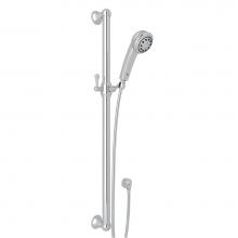 Perrin & Rowe 1273NAPC - Handshower Set With 39'' Grab Bar and 3-Function Handshower