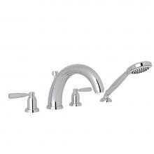 Perrin & Rowe U.3848LS-APC - Holborn™ 4-Hole Deck Mount Tub Filler With U-Spout