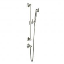 Perrin & Rowe 1330PN - Handshower Set With 24'' Slide Bar and Single Function Handshower