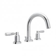 Perrin & Rowe U.3955LS-APC-2 - Holborn™ Widespread Lavatory Faucet With C-Spout
