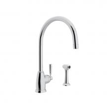 Perrin & Rowe U.4846LS-APC-2 - Holborn™ Kitchen Faucet With Side Spray