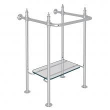 Perrin & Rowe RW2231APC - Wash Stand With Glass Shelf