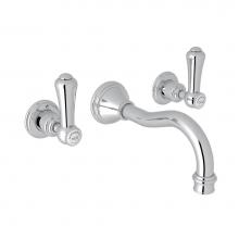 Perrin & Rowe U.3793LSP-APC/TO-2 - Georgian Era™ Wall Mount Lavatory Faucet