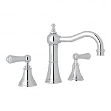 Perrin & Rowe U.3723LS-APC-2 - Georgian Era™ Widespread Lavatory Faucet With Column Spout