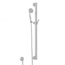 Perrin & Rowe 1272EAPC - Handshower Set With 39'' Grab Bar and Single Function Handshower