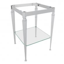 Perrin & Rowe RW2933APC - Deco™ Wash Stand With Glass Shelf
