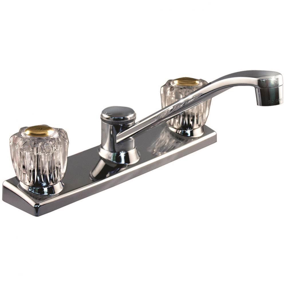 TWO ACRYLIC HANDLE KITCHEN FAUCET CP