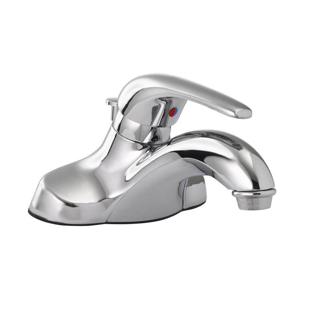 Chrome Plated Single Handle Bathroom Faucet with Pop-Up