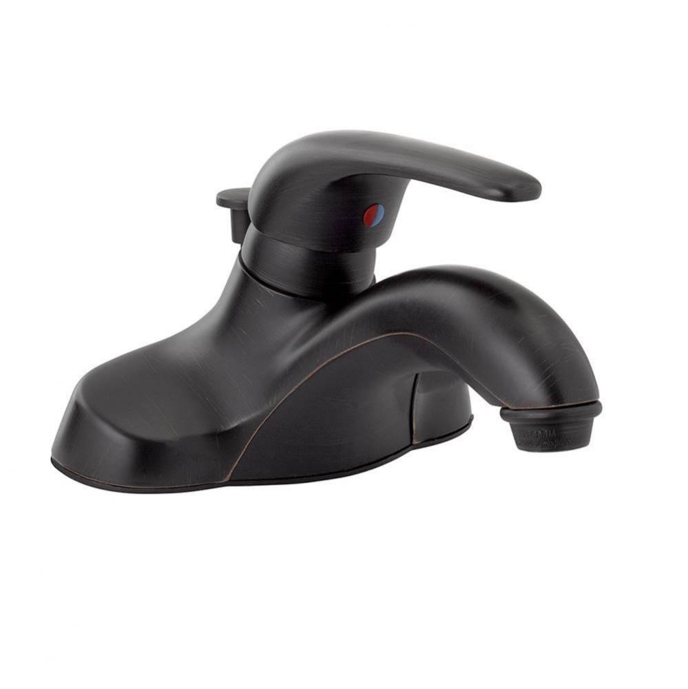 Oil Rubbed Bronze Single Handle Bathroom Faucet with Pop-Up