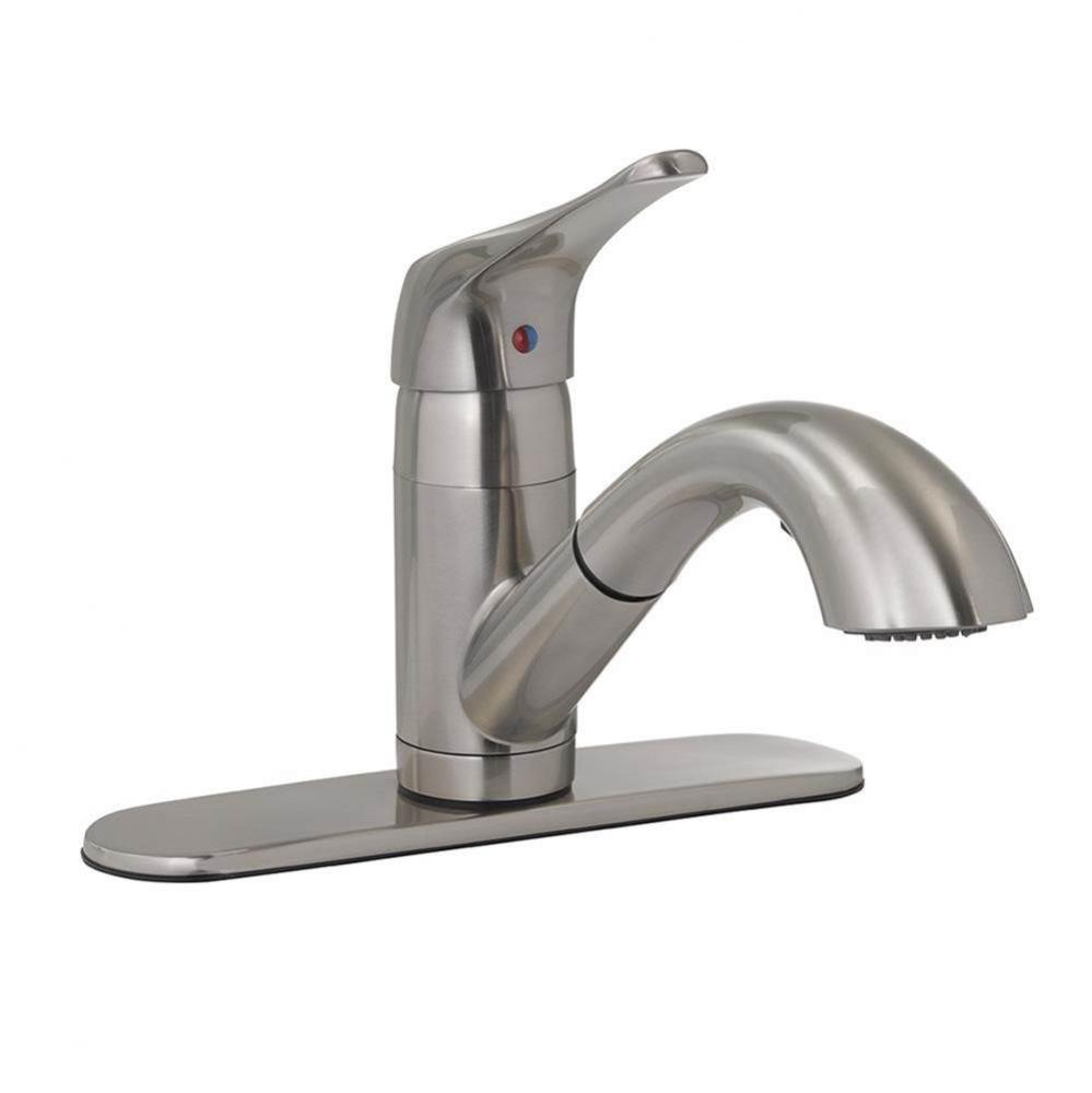 Stainless Steel Pull-Out Kitchen Faucet