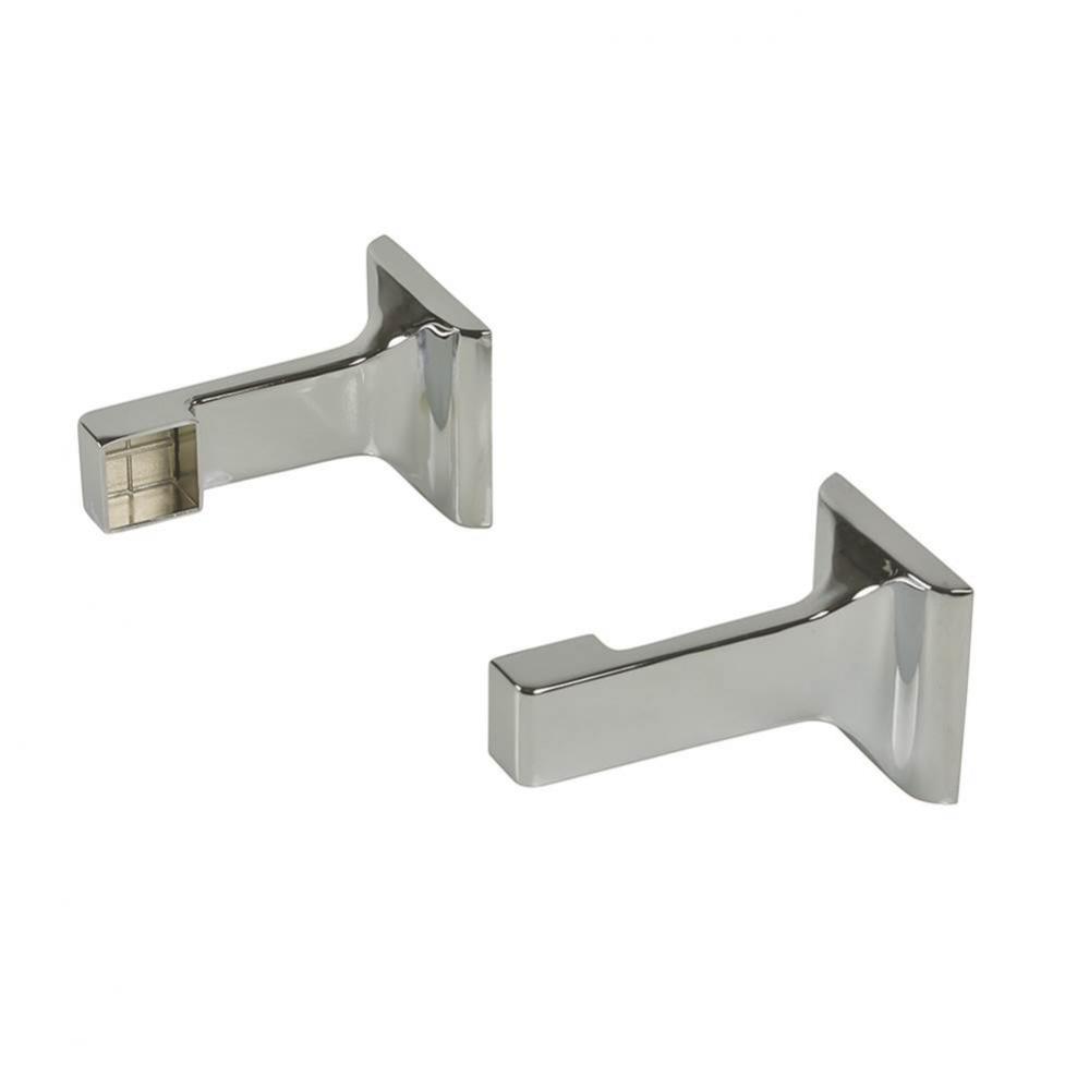 Brushed Nickel Towel Bar Brackets, 1 Pair