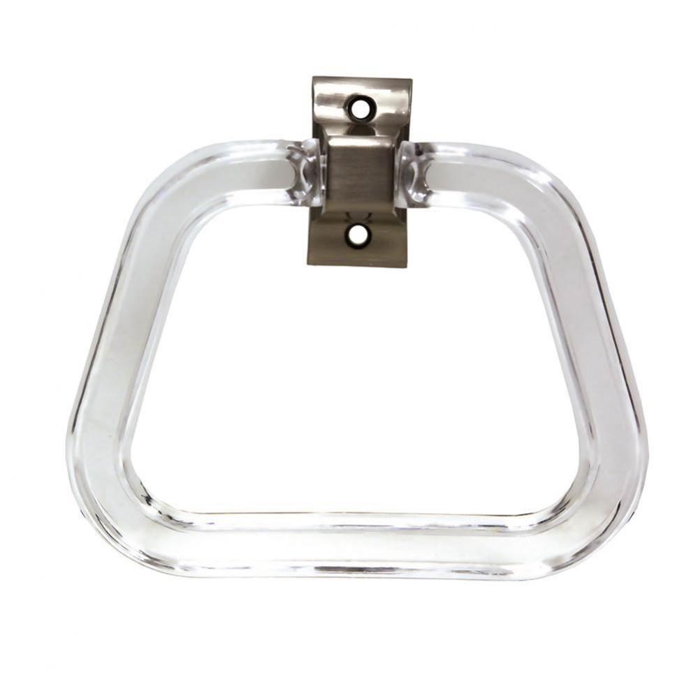 EXPOSED TOWER SN LUCITE TOWEL RING