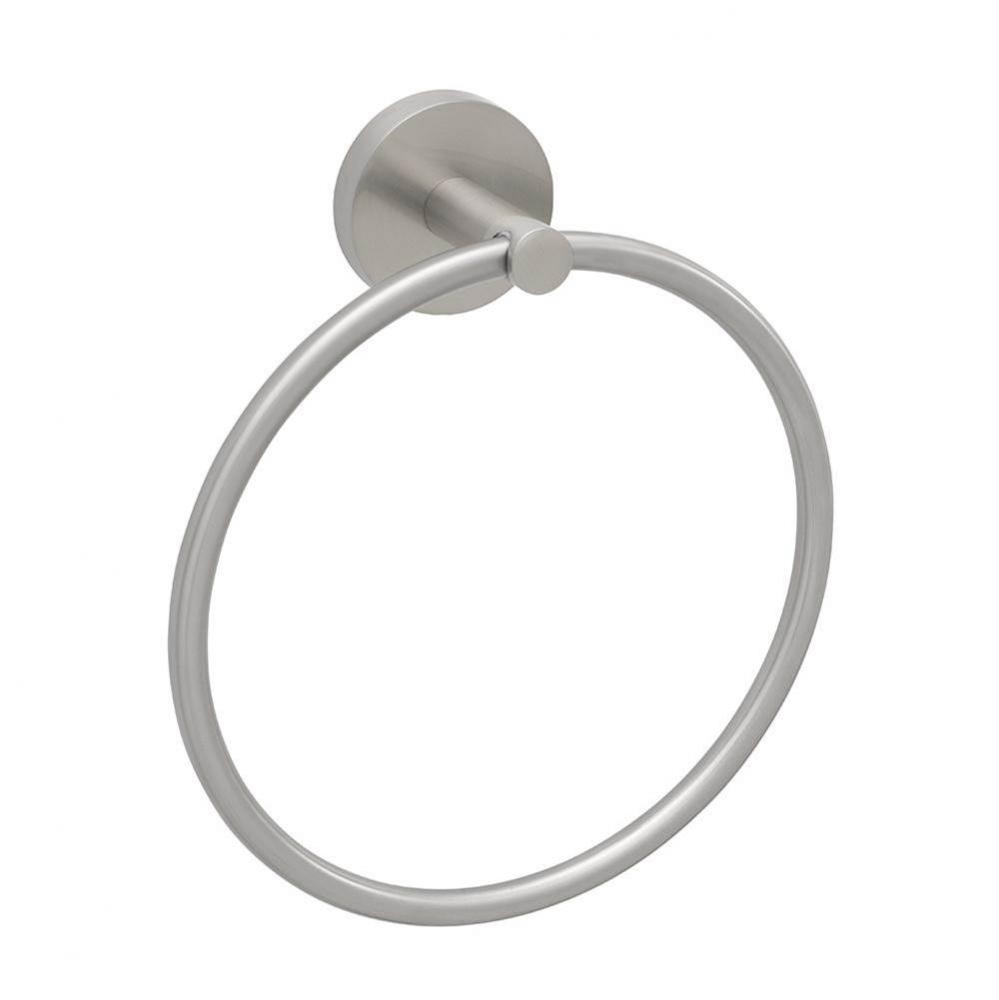 Brushed Nickel Towel Ring