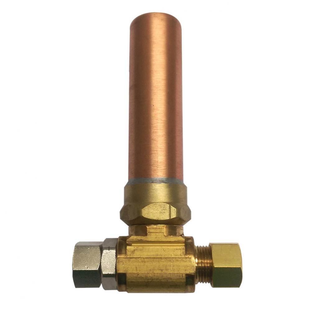 3/8''  M x F Compression TEE AA Water Hammer Arrester, Lead Free