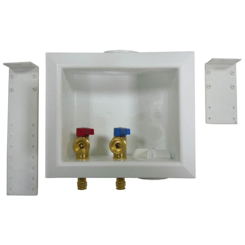 Washing Machine Box, Right Outlet Without Hammer Arrester, 1/2'' Expansion Style PEX