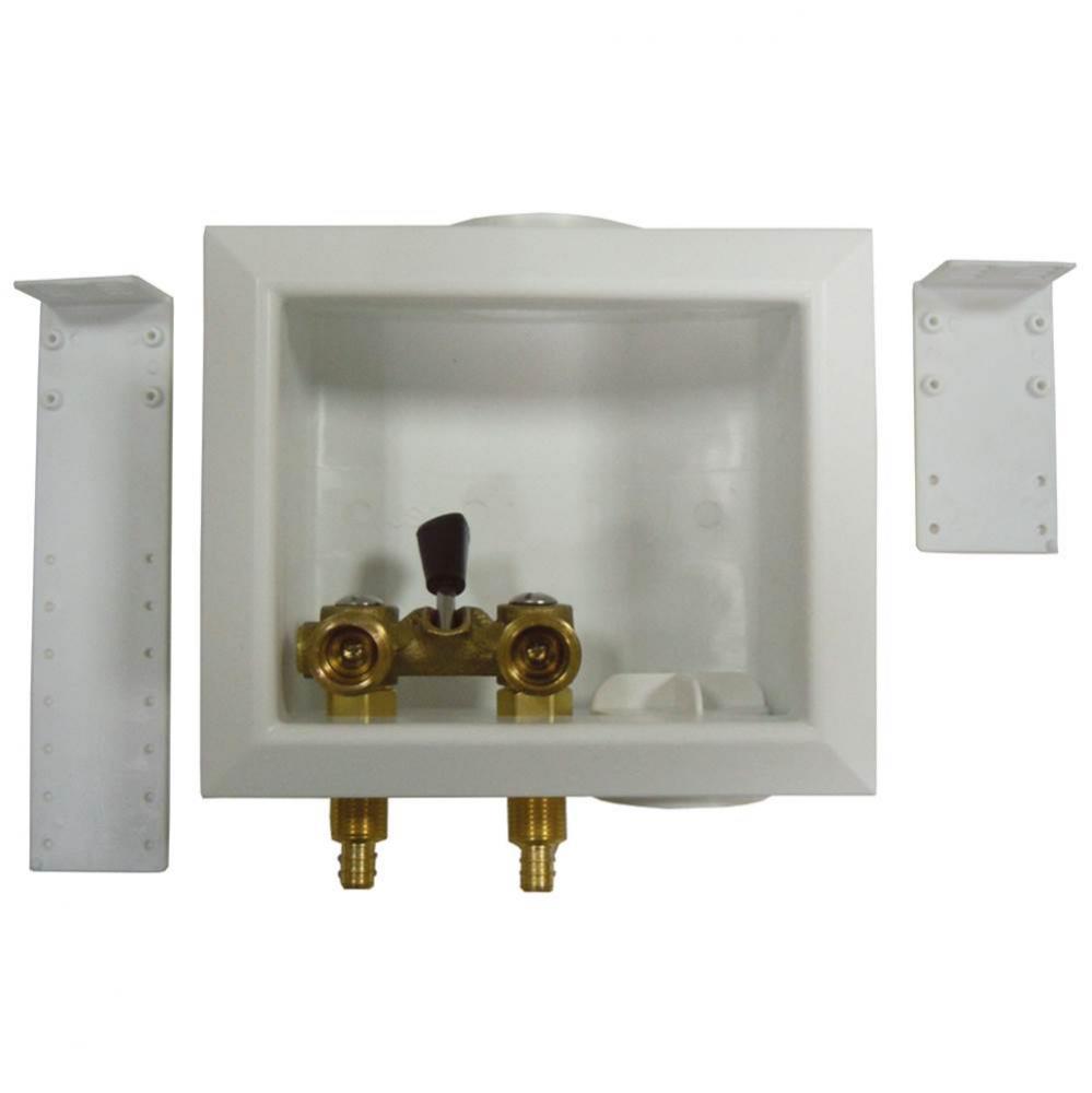 Washing Machine Box, Right Outlet Without Hammer Arrester, Single Lever, 1/2'' PEX