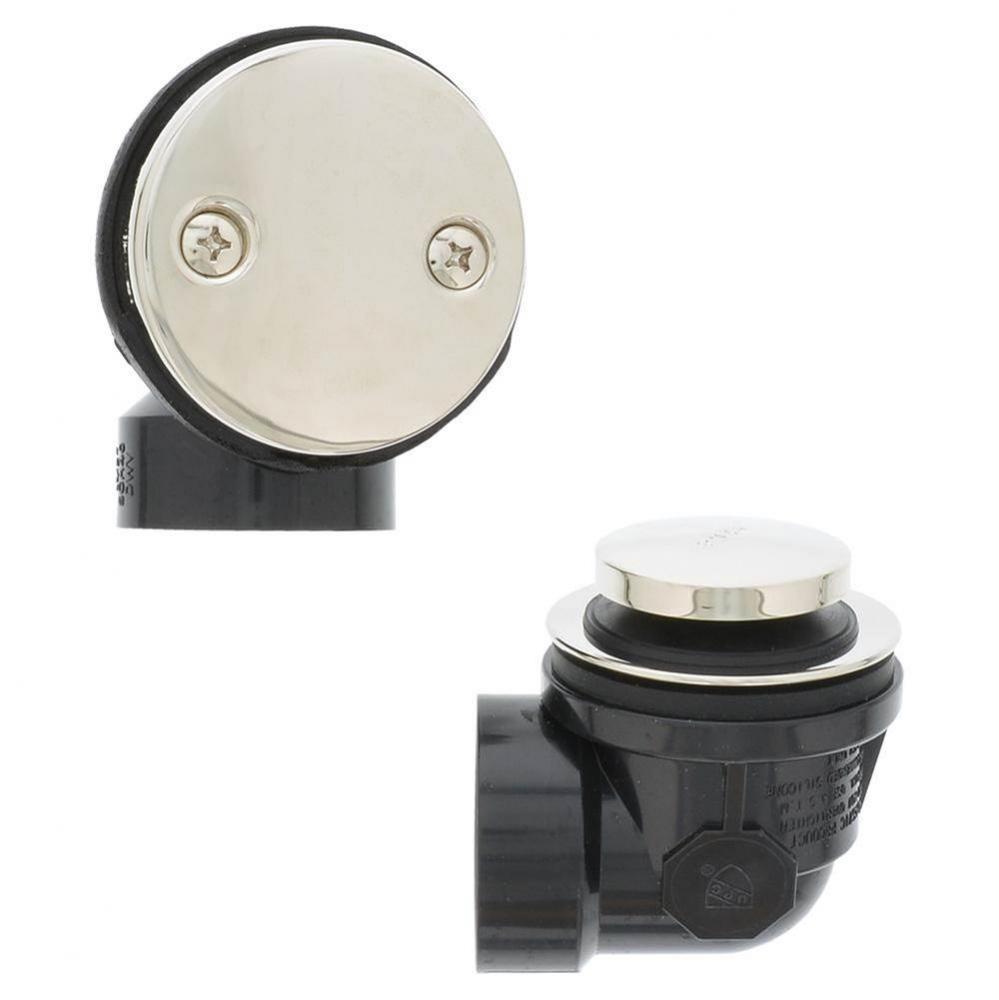 Polished Stainless ABS Standard Two-Hole Schedule 40 Toe Touch Half Kit