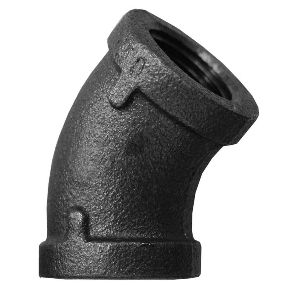 1/8 45 DEG ELBOW BLACK