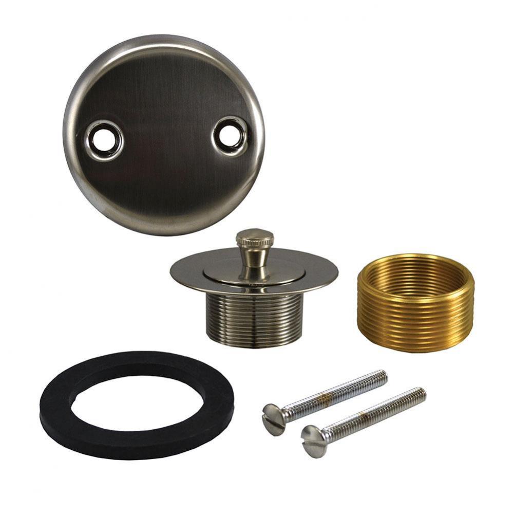 Satin Nickel Two-Hole Lift and Turn Conversion Kit
