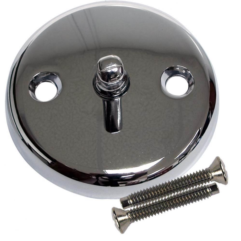 Chrome Plated Trip Lever Waste and Overflow Faceplate with Screws