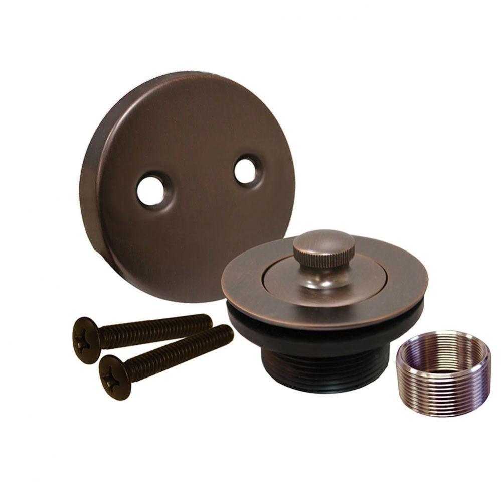 Old World Bronze Two-Hole Lift and Turn Conversion Kit