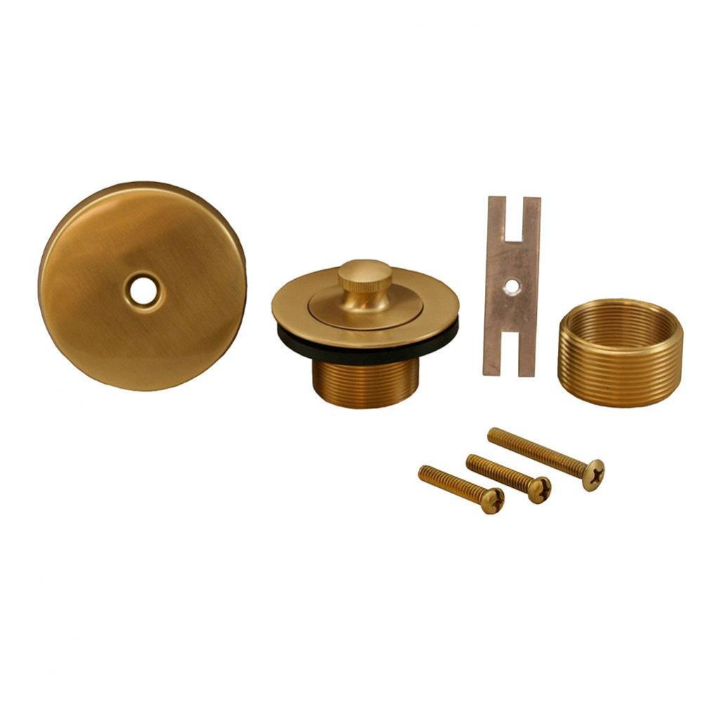 Brushed Bronze One-Hole Lift and Turn Conversion Kit