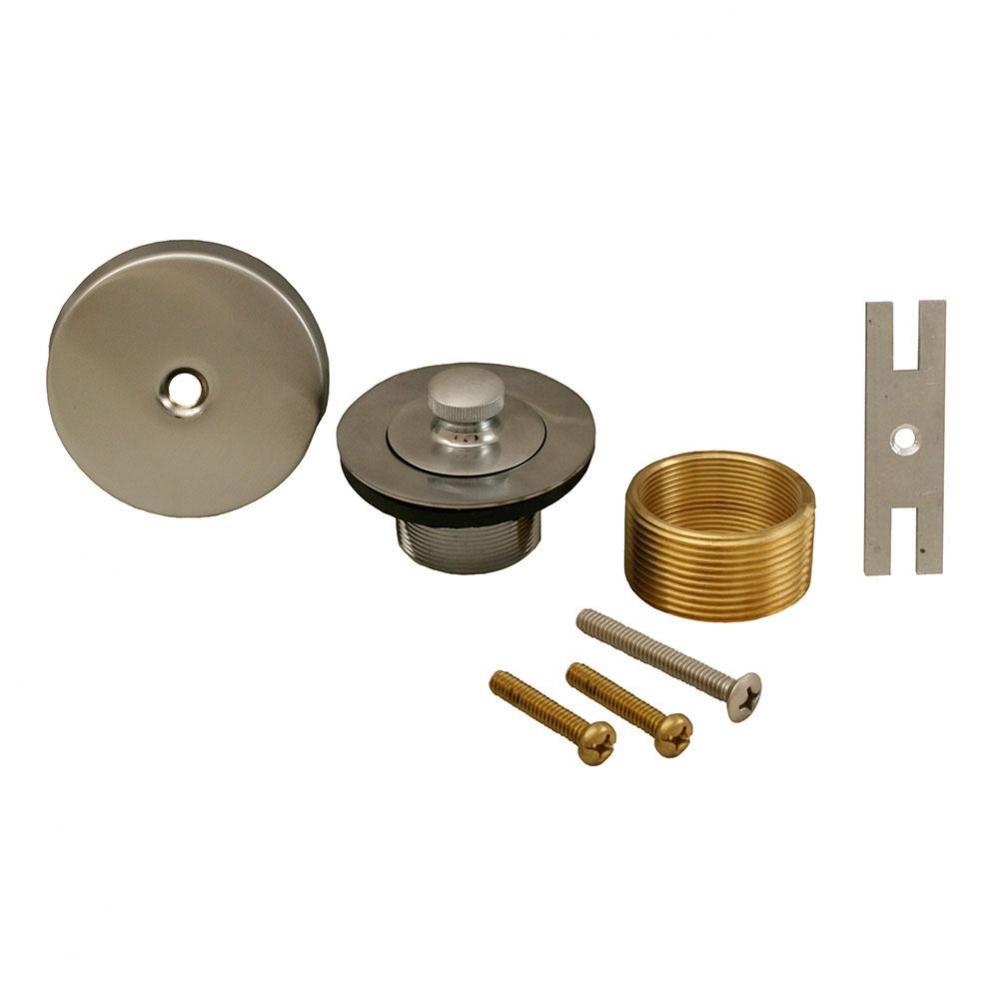 Brushed Stainless One-Hole Lift and Turn Conversion Kit