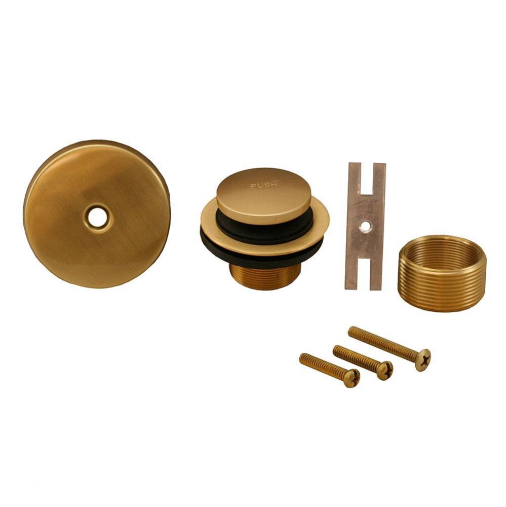 Brushed Bronze One-Hole Toe Touch Conversion Kit