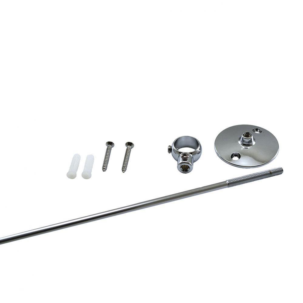 Ceiling Bracket and Rod Holder with Standard Size 36'' Rod for Add-A-Shower Unit