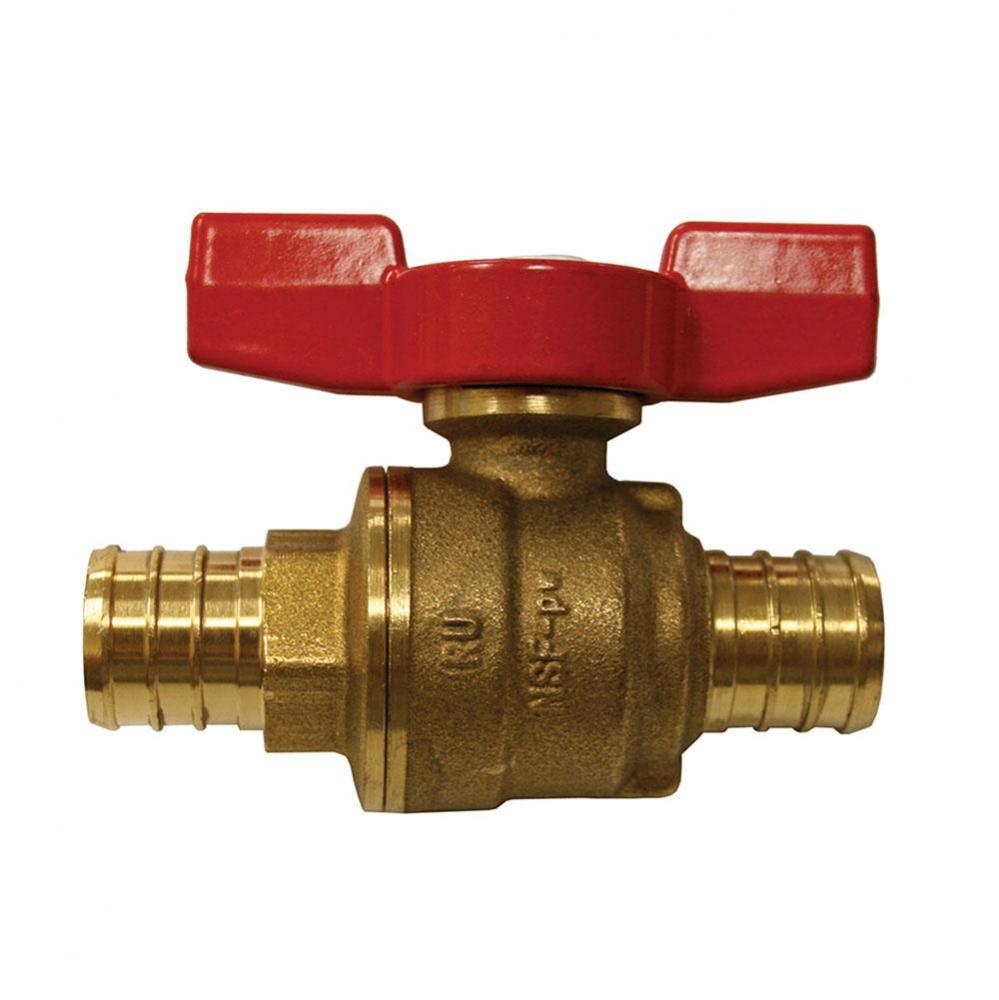 1/2'' Brass PEX Ball Valve, Lead Free