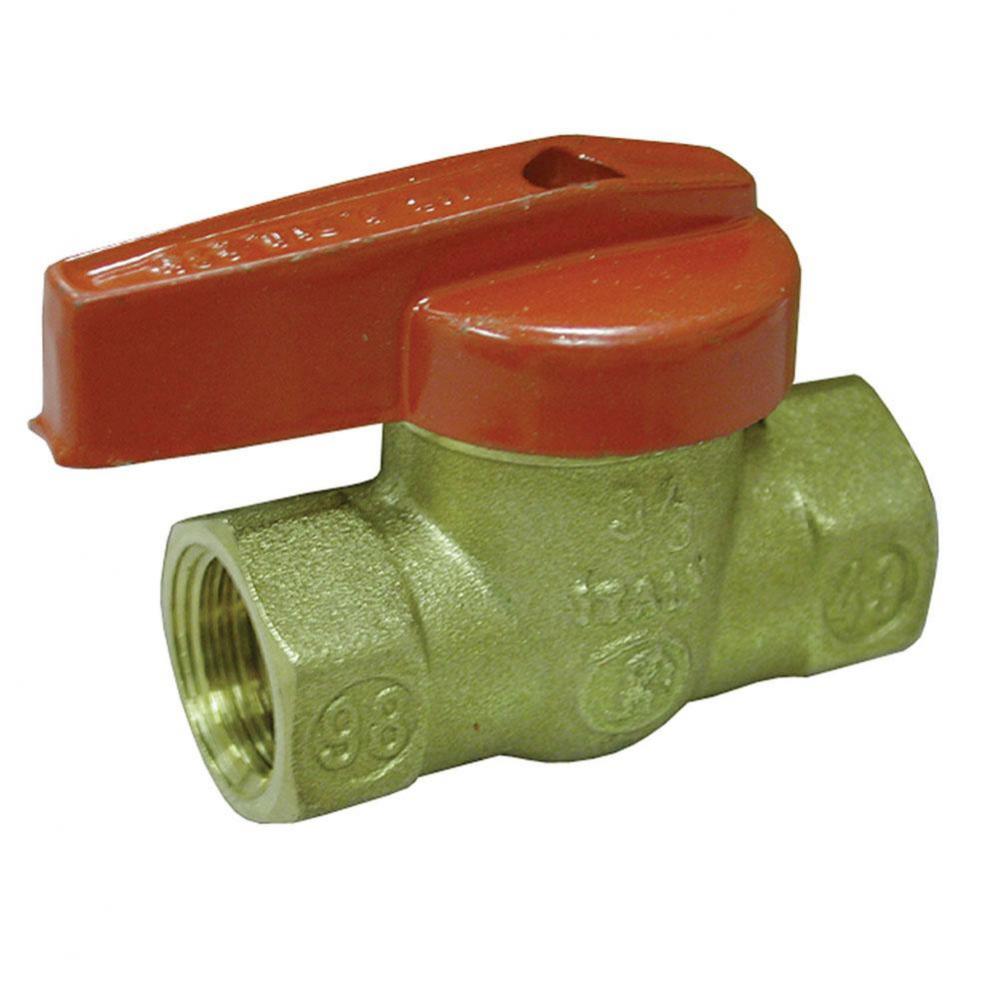 1/2'' FIP Brass Gas Ball Valve