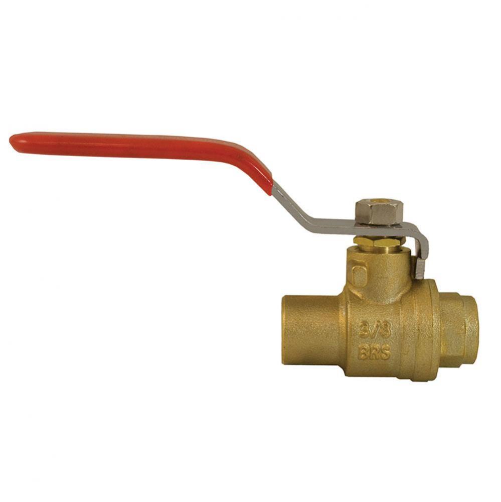 1'' Brass Ball Valve, Sweat