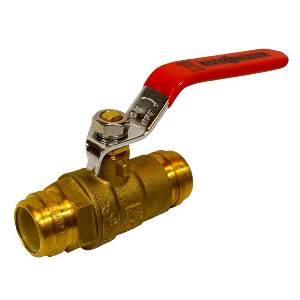 1/2'' CPVC Brass Ball Valve Full Port, Lead Free