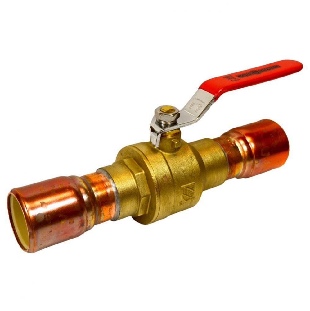 1-1/2'' CPVC Brass Ball Valve Full Port, Lead Free