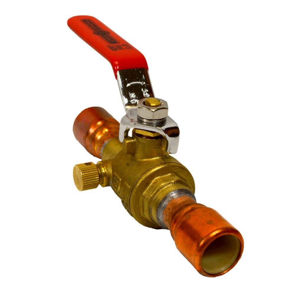 1/2'' CPVC Brass Ball Valve Full Port with Drain, Lead Free