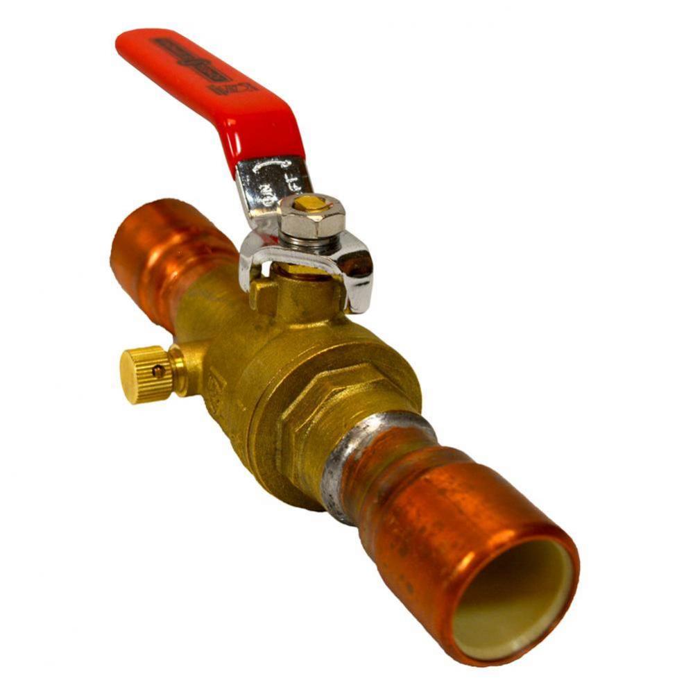 3/4'' CPVC Brass Ball Valve Full Port with Drain, Lead Free