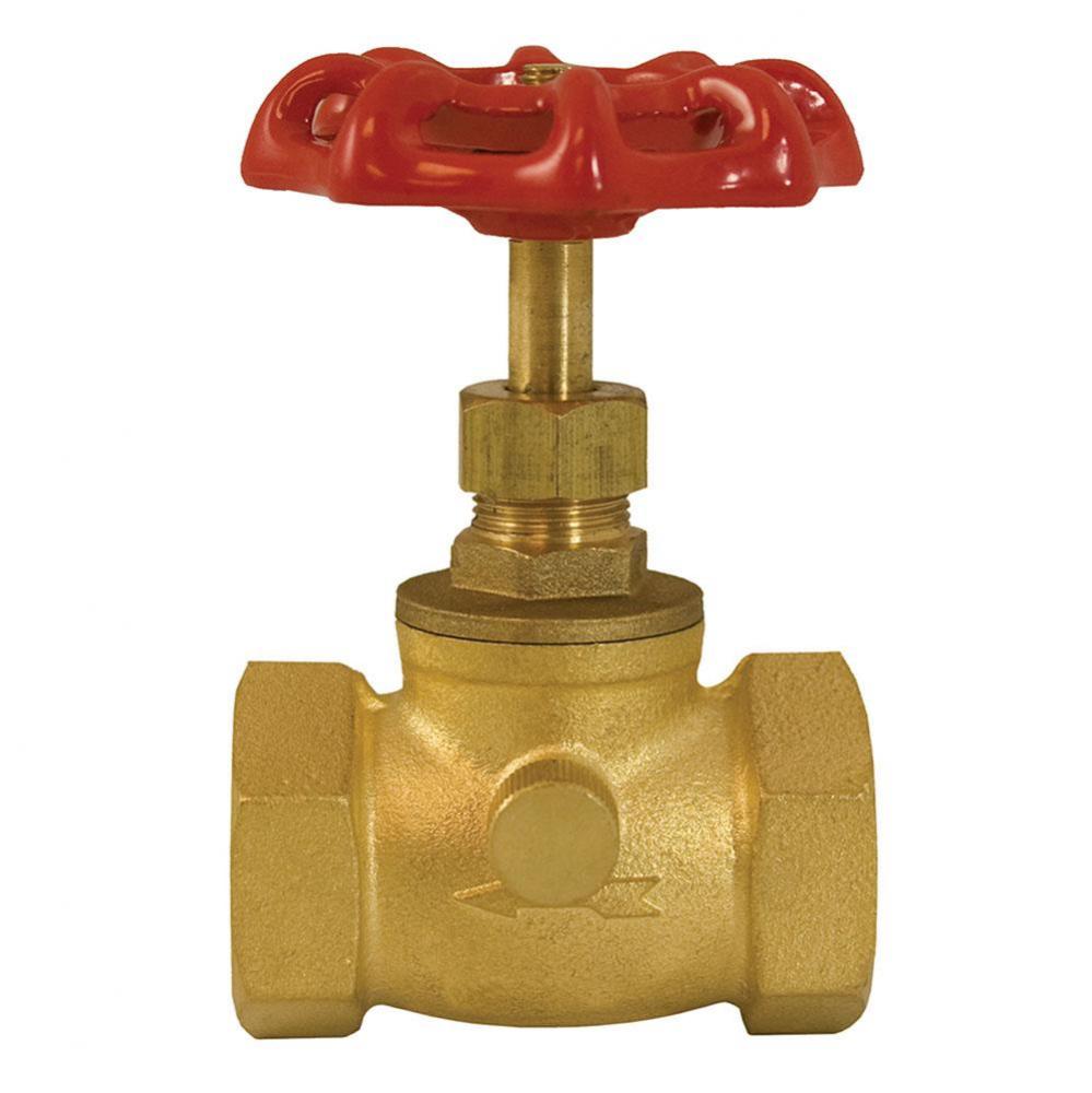 3/4'' Brass Stop and Waste Valve, Threaded