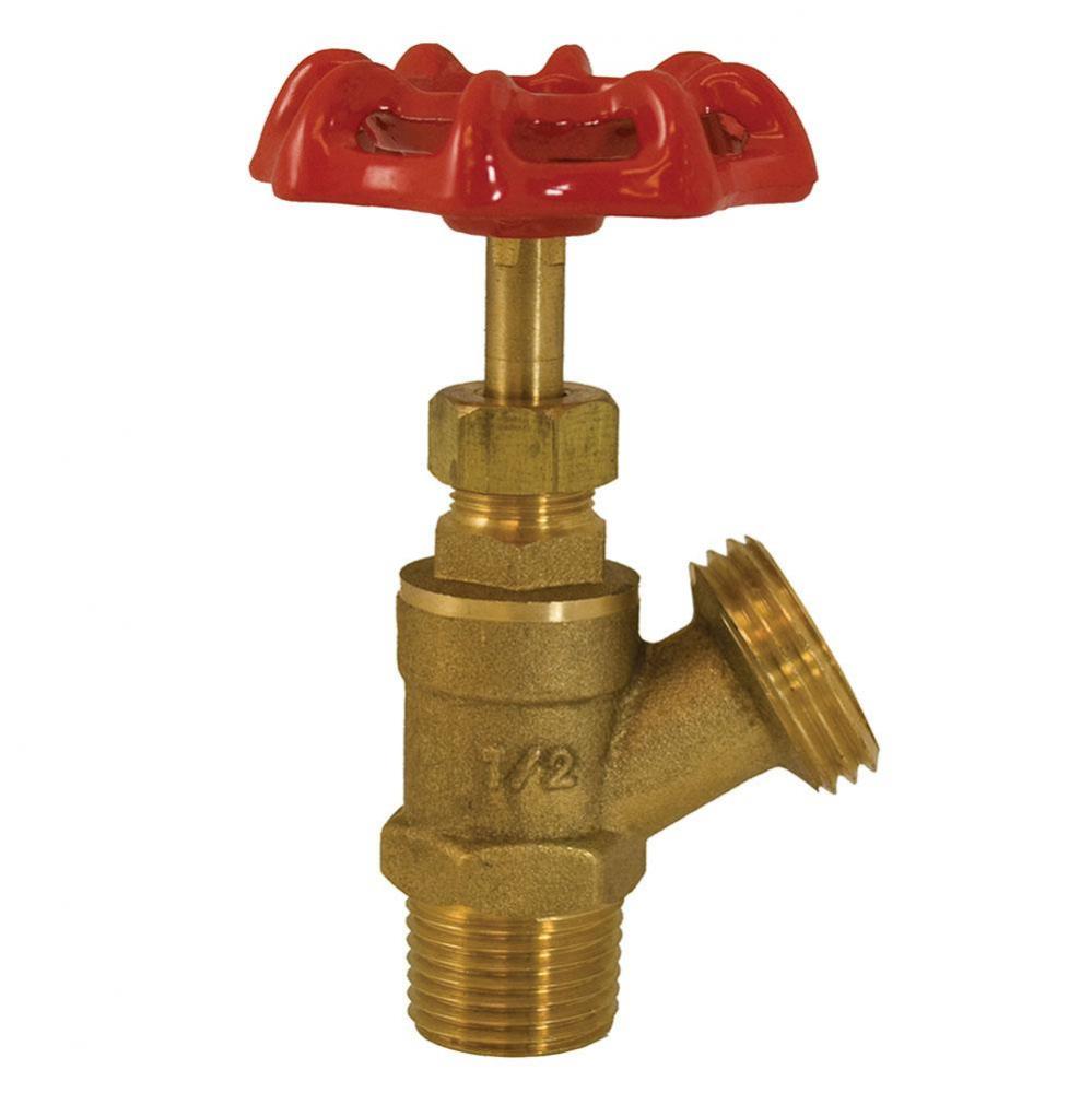 1/2'' MIP x 3/4'' MHT Brass Broiler Drain Valve