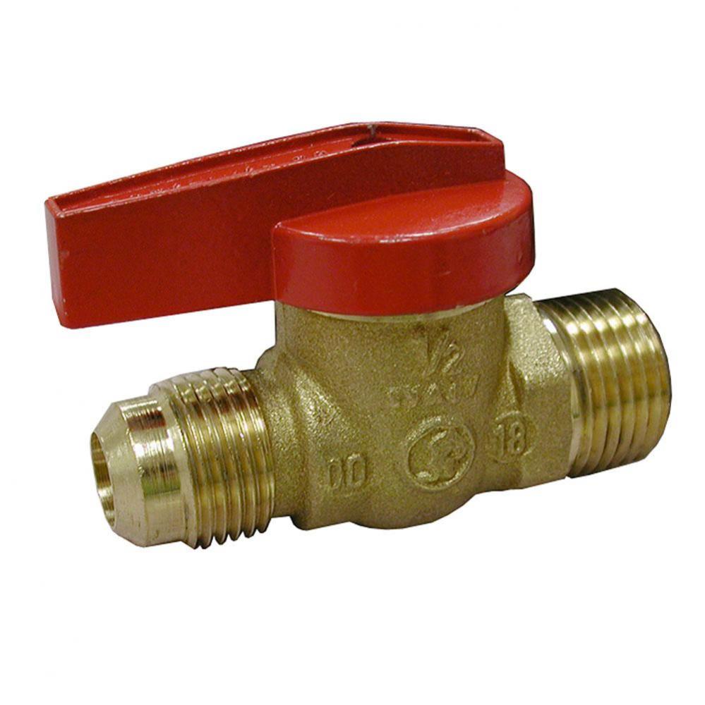 1/2'' FLARE x 1/2'' MIP Gas Ball Valve