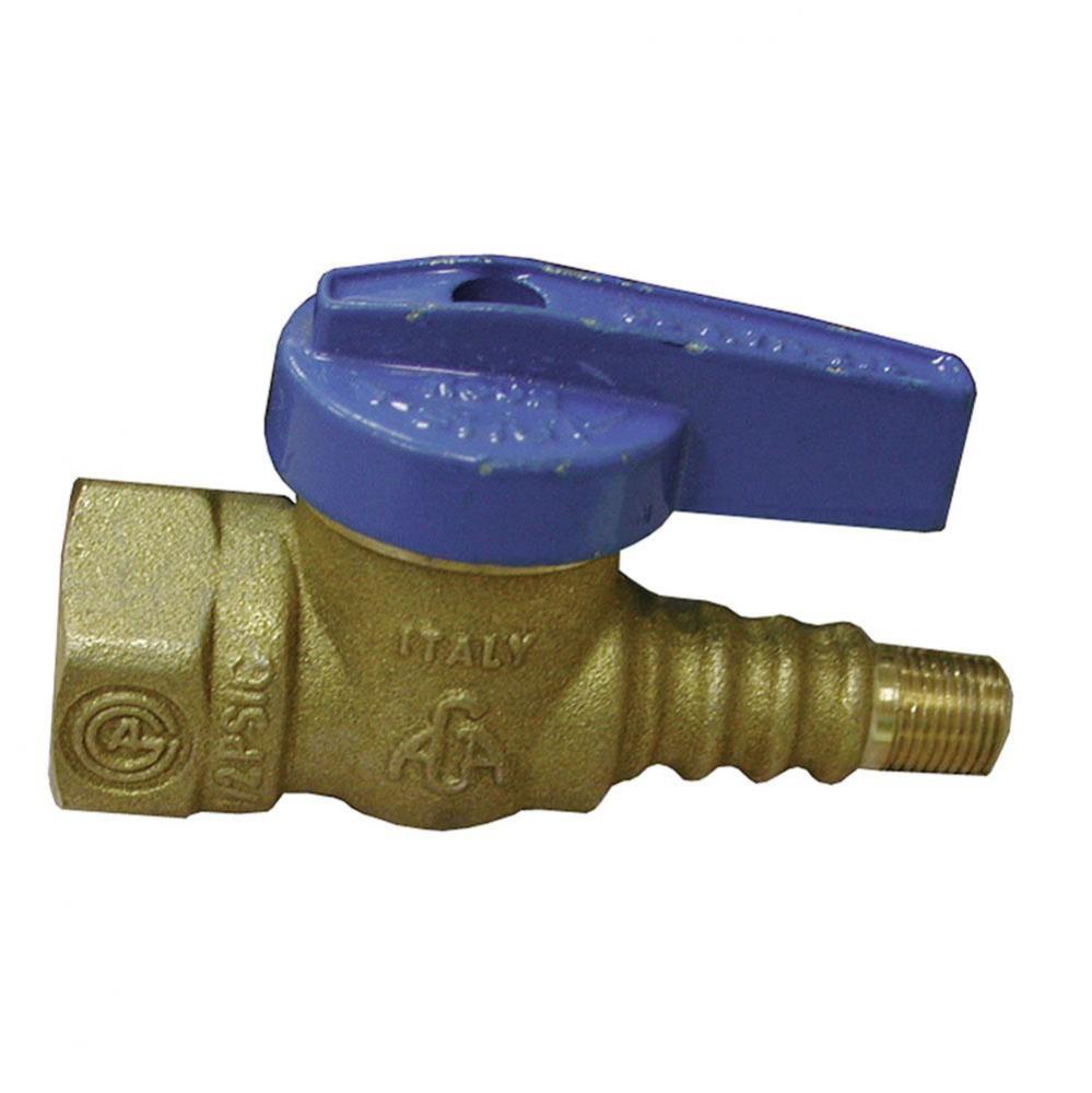 1/2'' FIP x 1/8'' MIP Gas Ball Valve, Texas Pattern