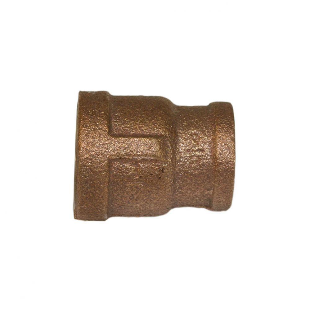 1/4'' x 1/8'' Bronze Reducing Coupling, Lead Free