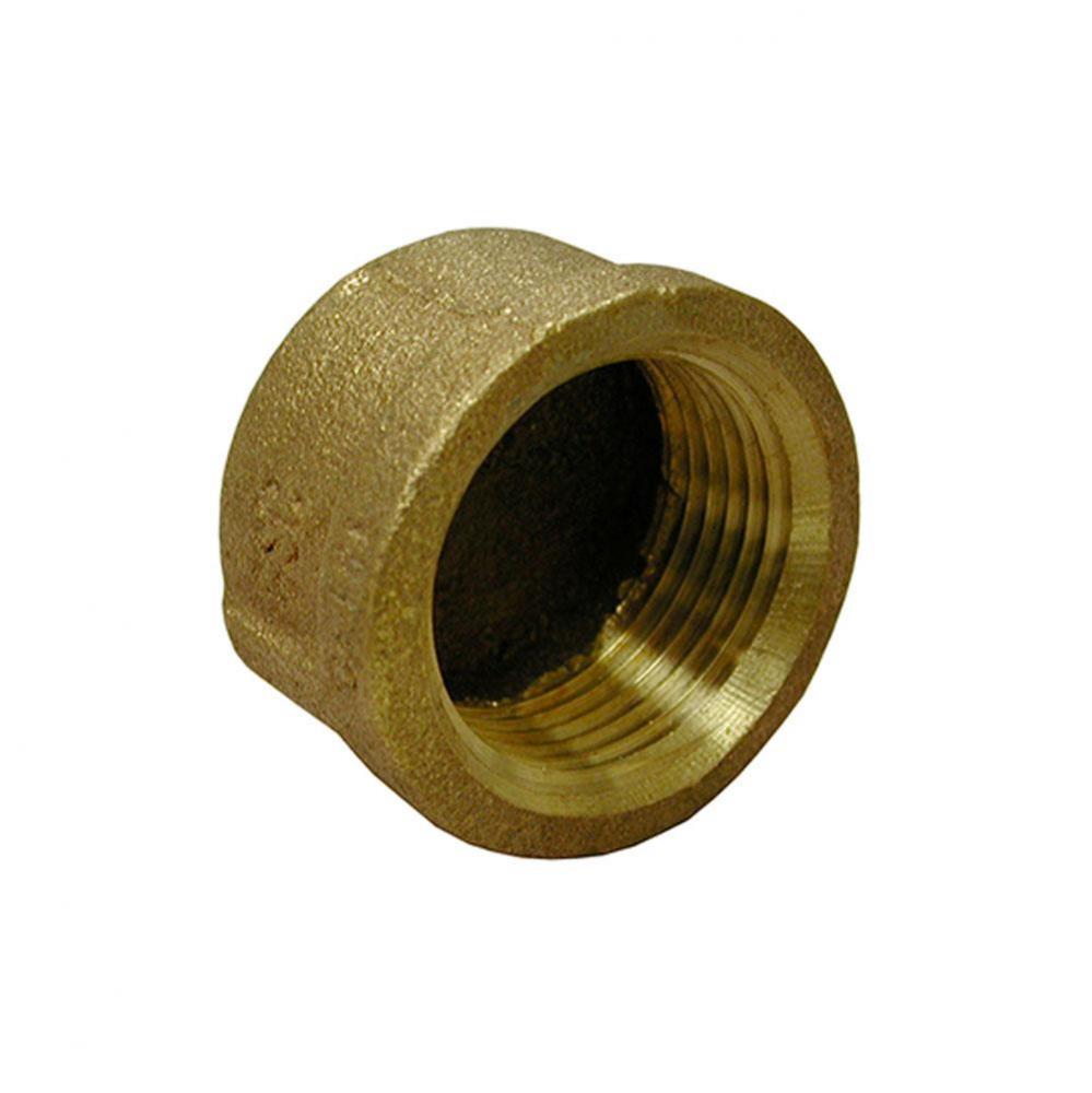 1/8'' Bronze Pipe Fitting Cap, Lead Free