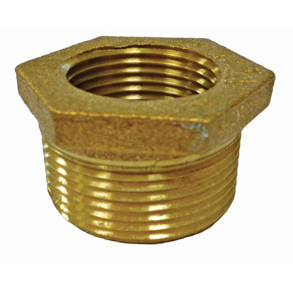 1-1/4'' x 1'' Bronze Hex Bushing, Lead Free