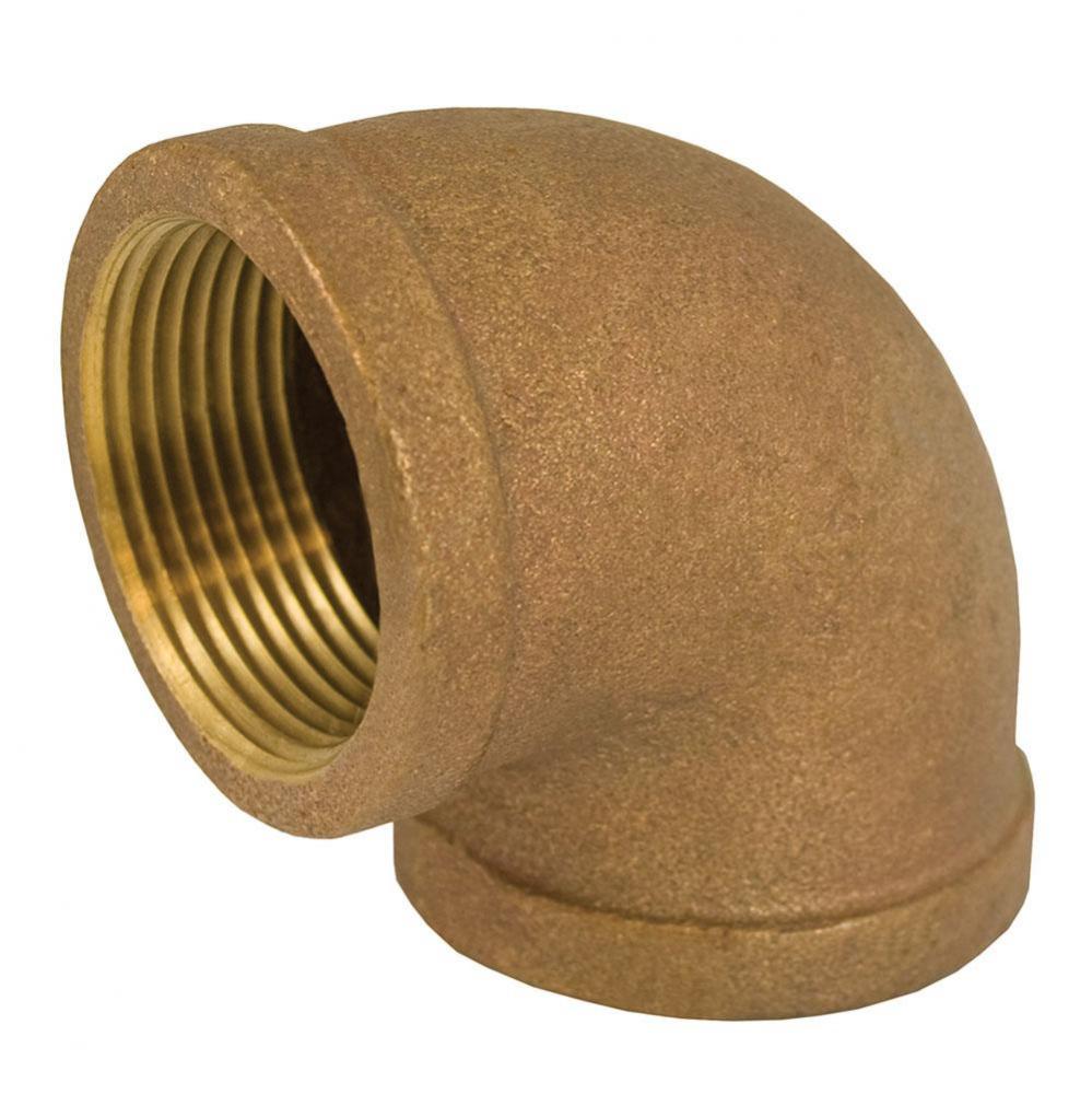 3/4 X 1/2 BRONZE RED ELBOW - LEAD FREE