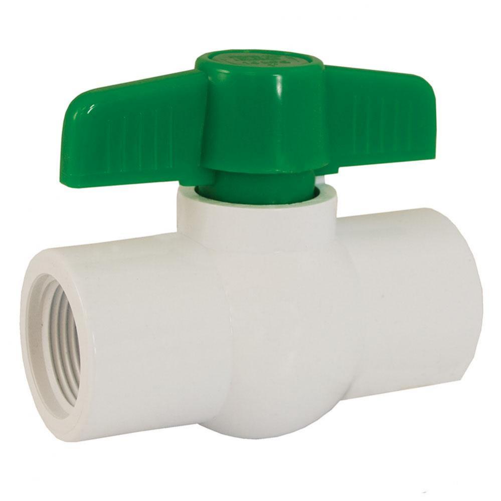 3/4'' PVC Ball Valve, Threaded Ends