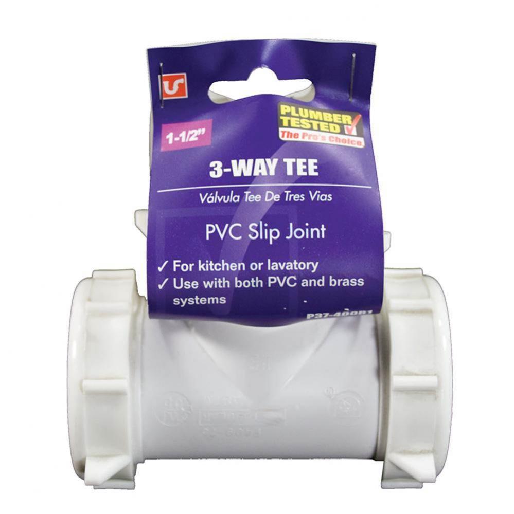 1-1/2 Slip Joint Tee Pvc W/ 1-1/4 Washer